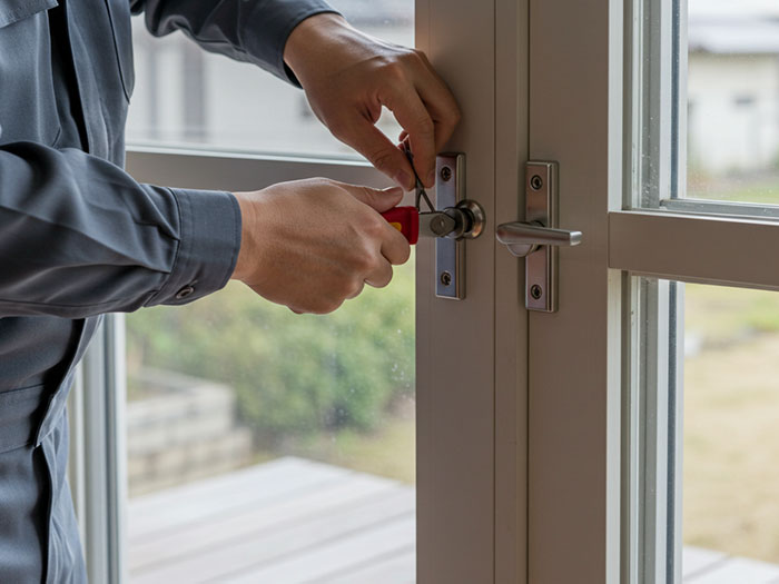 補助錠の取付け